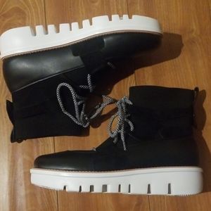 Fitflop Glace Knit Ankle Boots Black 